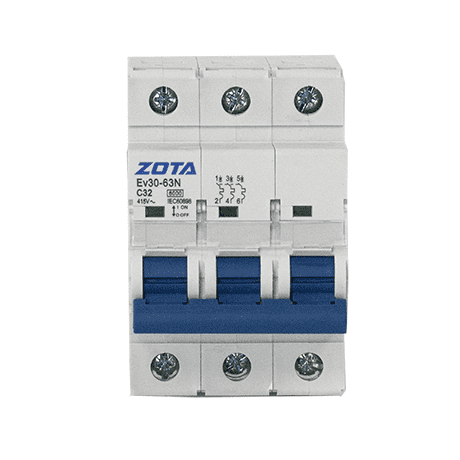 Автоматический выключатель ZOTA Ev30-63N 3P 6kA 32A C