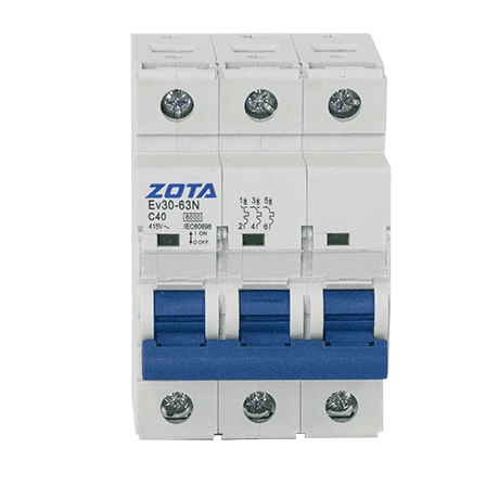 Автоматический выключатель ZOTA Ev30-63N 3P 6kA 40A C