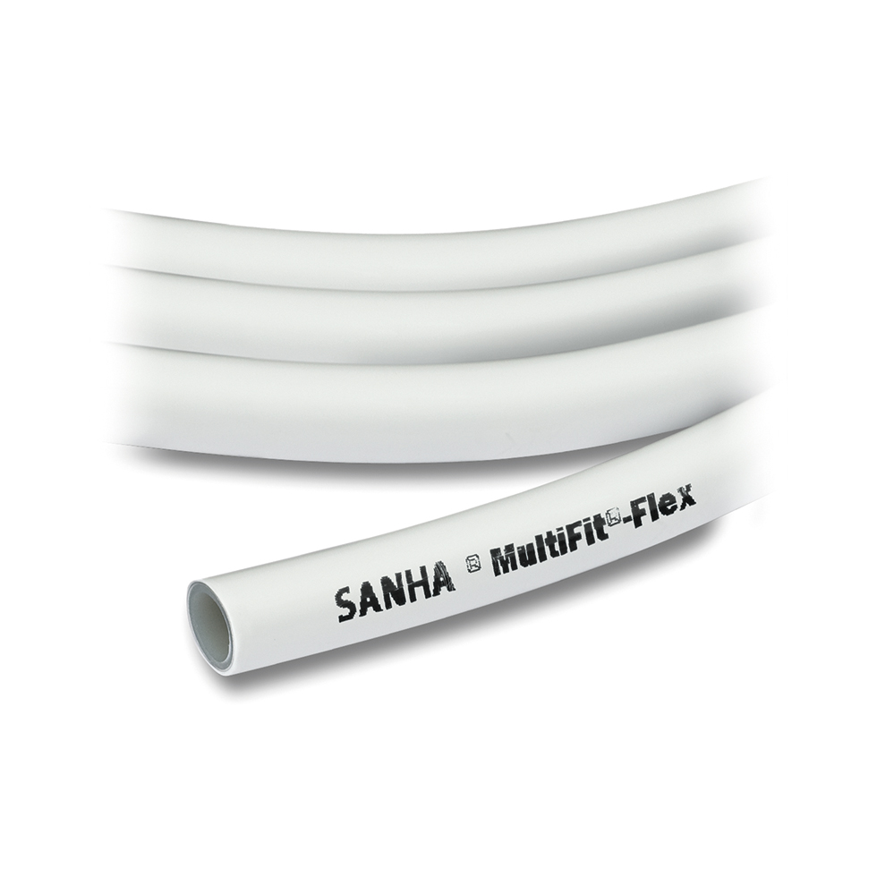 Труба м/п Sanha MultiFit-Flex 16x2,0 белая (1 бухта / 200м)
