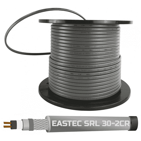 Греющий кабель EASTEC SRL 30-20 CR саморегулирующий с оплеткой 