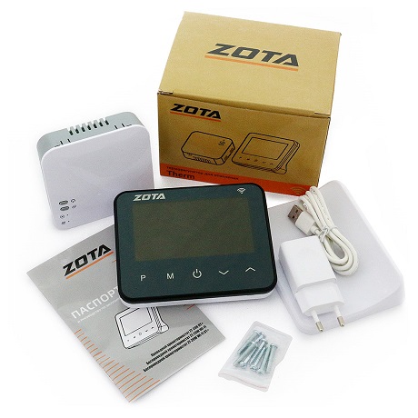 Термостат комнатный беспроводной ZOTA ZT-20W Wi-Fi