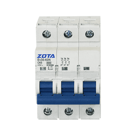 Автоматический выключатель ZOTA Ev30-63N 3P 6kA 80A C