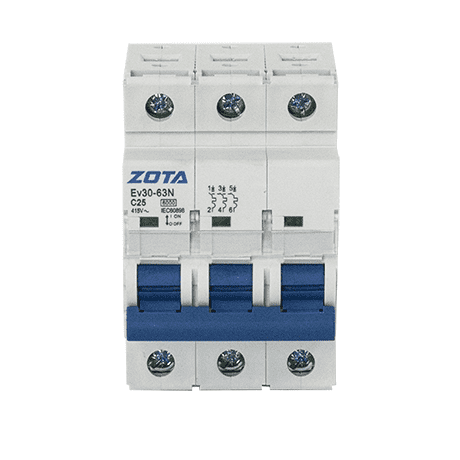  Автоматический выключатель ZOTA Ev30-63N 3P 6kA 25A C