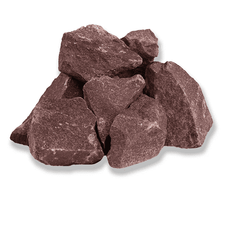 Камни для бани Малиновый кварцит, 20 кг