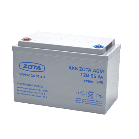 Аккумулятор ZOTA AGM 65-12