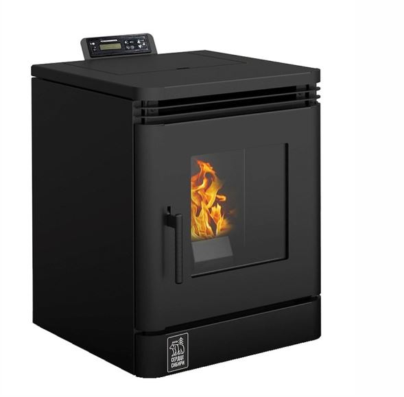 Пеллетный камин B6H22 black 6кВт WIFI Пеллетный камин B6H22 black 6кВт WIFI