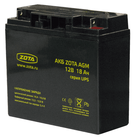 Аккумулятор ZOTA AGM 18-12 