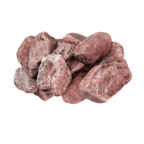 Камни для бани Малиновый кварцит обвалованный, 20 кг