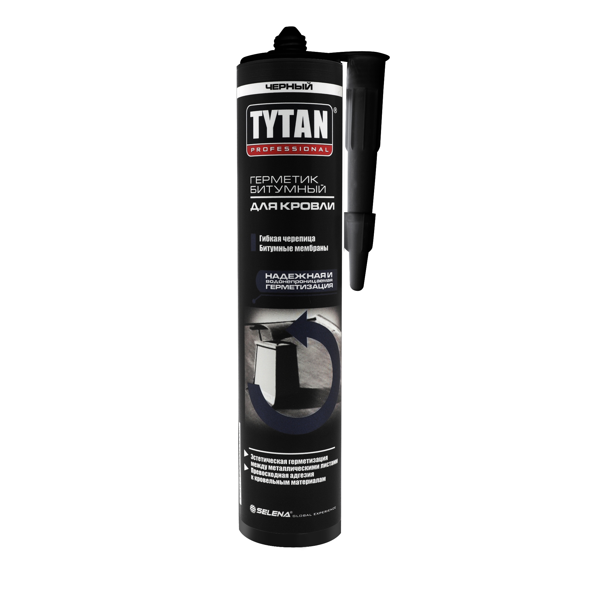 Герметик битумный для кровли черный Tytan Professional 310 мл Герметик битумный для кровли черный Tytan Professional 310 мл